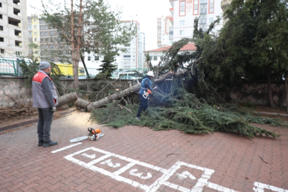Kayseri Melikgazi'de rüzgar kabusu